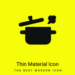 Boling Pot minimal bright yellow material icon