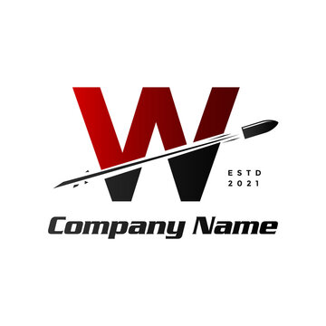 Initial W Bullet Logo