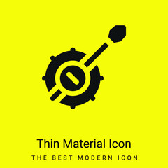 Banjo minimal bright yellow material icon