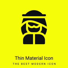 Arab minimal bright yellow material icon
