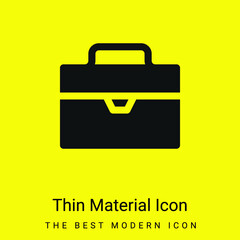 Bag minimal bright yellow material icon