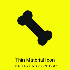 Bone minimal bright yellow material icon