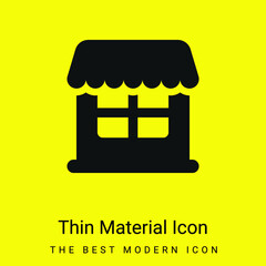 Big Store minimal bright yellow material icon