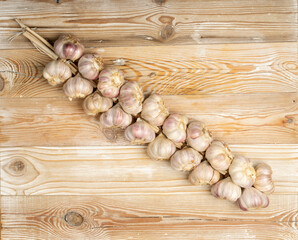 A Large Bunch of Garlic Isolated