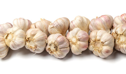 A Large Bunch of Garlic Isolated