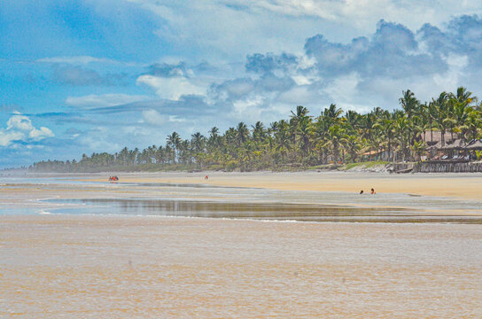 A beatiful view of the beach in Ilheus, Bahia, Brazil.