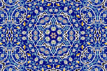 Very beautiful symmetrical tiled background 