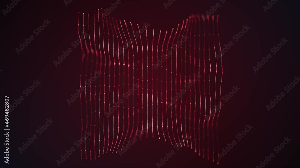 Poster abstract digital flowing lines technology fx background loop/ 4k animation of an abstract wallpaper 
