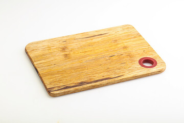 Wooden board for kitchen isolated