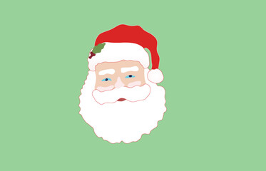 Vector illustration of Santa Claus for merry Christmas