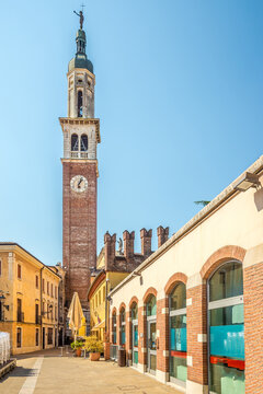 View at the Bell tower of Thiene, Italy