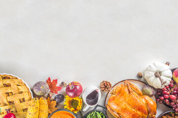 Thanksgiving celebration dinner set