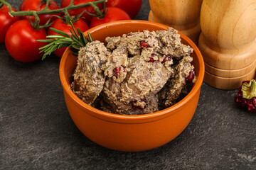 Chicken Liver with cream sauce