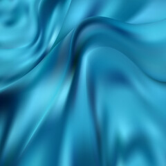 Crumpled pblue silk fabric. Textile. Fashion. background