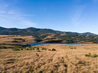 Fototapeta na wymiar Mountain landscape, Ribničko lake on the mountain Zlatibor in Serbia