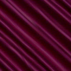 Crumpled and wavy, luxury red silk or satin fabric with smooth surface area 3d realistic abstract background with copy space. 