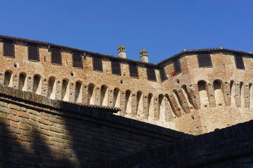Fototapeta premium Gradara, historic town in Pesaro e Urbino province surrounded by walls