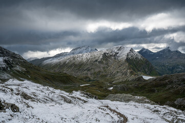 view from Capanna Cadlimo towards Val Cadlimo and Lukmanierpass