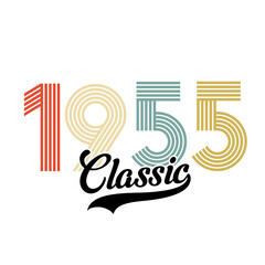 Classic 1965 , Happy Birthday vintage , Retro design