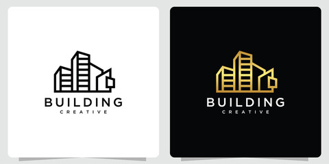 Luxury building logo design inspiration.