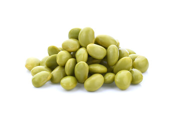 edamame beans isolated on white background