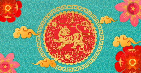 Year of the tiger, tiger, 2022, new year, year of China, new year's Eve, new year's day, joy, excitement, carnival, colored eggs, celebration, happiness, fun, new year, activities, festivities, Spring