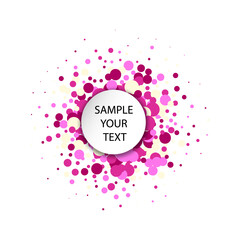 abstract multicolor design. Abstract pink Circle Background . eps 10