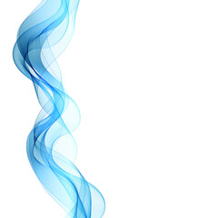 Blue wave. Isolated lines on a white background. Layout for advertising. eps 10