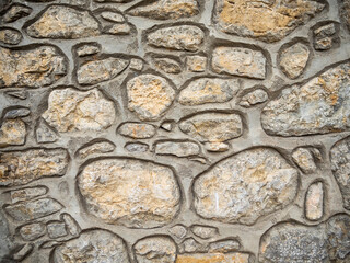 textura de pared de piedra con las juntas de cemento