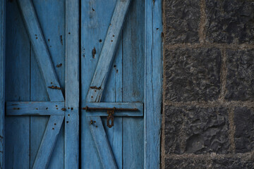 old wooden door
