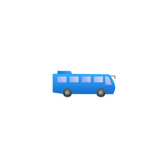modern Bus, school bus, school transport icon in gradient color, isolated on white background