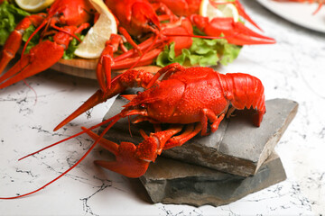Fresh lobster food. red lobster dinner seafood