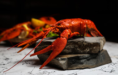 Fresh lobster food. red lobster dinner seafood