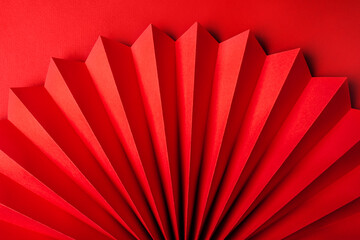 Minimalistic background made of red paper.