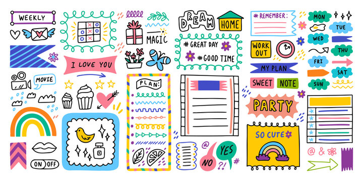 Journal Stickers Images – Browse 46,646 Stock Photos, Vectors, and