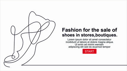 Shoes Icon Vector. Emblem or logotype elements for shoemaker.Fashion vector illustration for the sale of shoes in stores, boutiques.