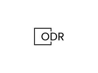 Obraz premium ODR letter initial logo design vector illustration