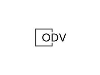 Obraz premium ODV letter initial logo design vector illustration