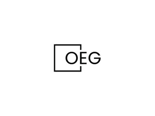 OEG letter initial logo design vector illustration