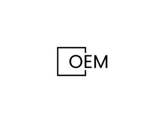 Obraz premium OEM letter initial logo design vector illustration