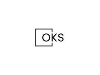 Fototapeta premium OKS letter initial logo design vector illustration