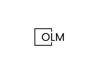 OLM letter initial logo design vector illustration