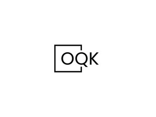 Obraz premium OQK letter initial logo design vector illustration