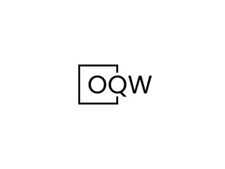 OQW letter initial logo design vector illustration