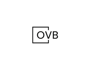 OVB letter initial logo design vector illustration