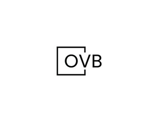 Obraz premium OVB letter initial logo design vector illustration