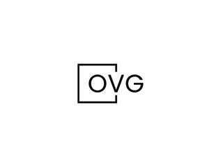 OVG letter initial logo design vector illustration