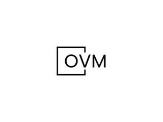 Obraz premium OVM letter initial logo design vector illustration