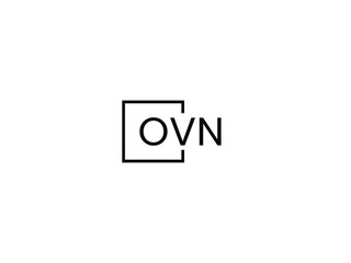 OVN letter initial logo design vector illustration