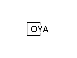 OYA letter initial logo design vector illustration